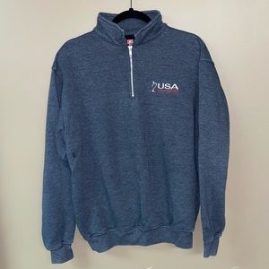 Grey USA Field Hockey Quarter Zip